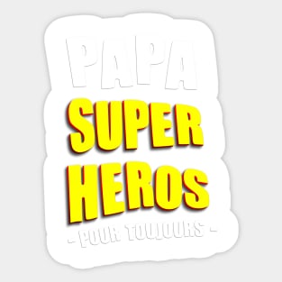 Papa super héros Sticker